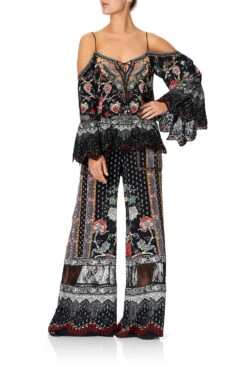 WIDE LEG DRAWSTRING WAIST PANT HAUTE PROVINCIAL -Vivid Couture Flared top 2 1024x1024 2x 3ce48ea7 90ff 46ae ad56 94f7a60e3dce