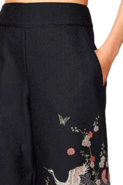 JACQUARD TROUSERS MIDNIGHT MOONCHILD 14 JACQUARD TROUSERS MIDNIGHT MOONCHILD -Vivid Couture camilla midnight moonchild jacquard trousers 5