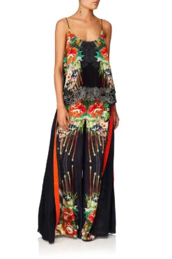 HIGH WAISTED TROUSER W/GODET QUEEN OF KINGS -Vivid Couture camilla queen of kings double layer cami 5 1 3ad8925e 3164 4ee8 8dc4 0b5cdf378892