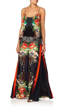 HIGH WAISTED TROUSER W/GODET QUEEN OF KINGS -Vivid Couture camilla queen of kings double layer cami 6 1 b8014175 8e9f 4248 bf05 b576ef887394