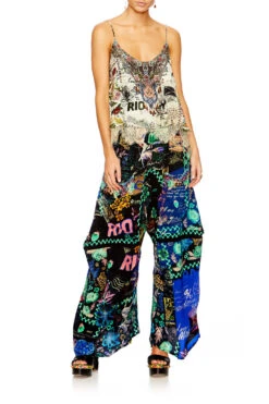 WIDE LEG TROUSER WITH POCKETS YOU'VE GOT MAIL -Vivid Couture camilla 172