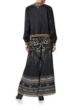 SHIRRED WAIST PANT UNDER A FULL MOON -Vivid Couture camilla bomber jacket under a full moon 11 9de8f941 1652 4c91 8fbf 7f249527304f