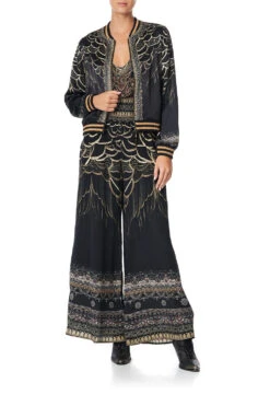 SHIRRED WAIST PANT UNDER A FULL MOON -Vivid Couture camilla bomber jacket under a full moon 2 23dd25f7 91c2 411a 9b20 a6bd6b06bce8