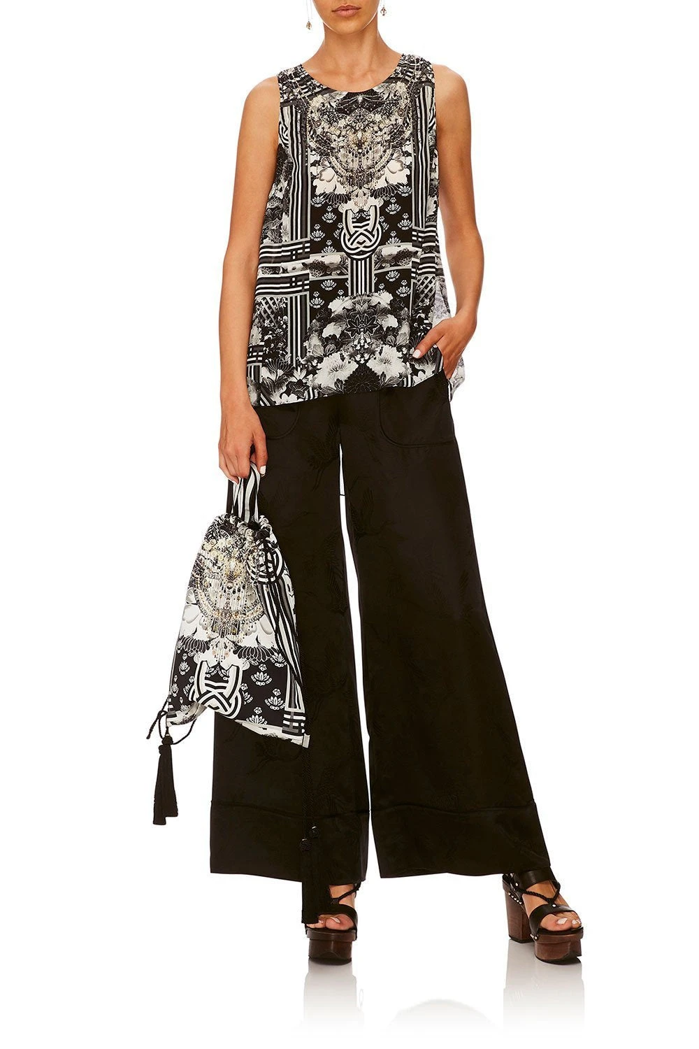 LOUNGE TROUSER WITH CUFFS SOLID BLACK 11 LOUNGE TROUSER WITH CUFFS SOLID BLACK - Image 9