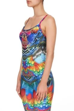 FITTED ACTIVE TANK RAINBOW GATHERING -Vivid Couture camilla fitted active tank rainbow gathering 5