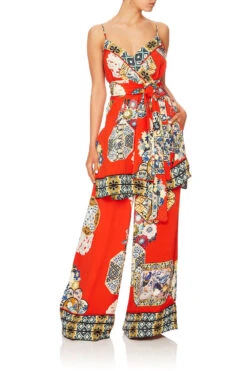 WIDE LEG PANT W/CUFFS FOUND IN TRANSLATION 21 WIDE LEG PANT W/CUFFS FOUND IN TRANSLATION -Vivid Couture camilla found in translation wrap tunic top 7 1