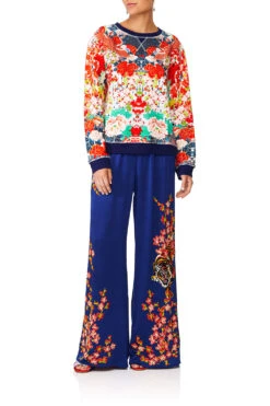 WIDE LEG TRACK PANT GEISHA GIRL -Vivid Couture camilla geisha girl core sweater 1