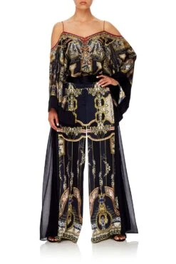 HIGH WAISTED TROUSER WITH GODET MIDNIGHT MEETING -Vivid Couture camilla high waisted trouser with godet midnight meeting 1 bb81d70d cc49 4bad a5a8 b220c0367570