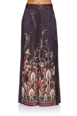 HIGH WAISTED TROUSER WITH GODET WILD FLOWER -Vivid Couture camilla high waisted trouser with godet wild flower 3