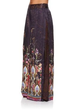 HIGH WAISTED TROUSER WITH GODET WILD FLOWER -Vivid Couture camilla high waisted trouser with godet wild flower 4