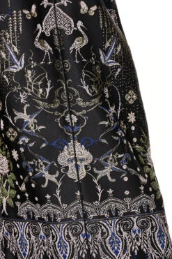 JACQUARD PANT WITH FRONT SEAMS REBELLE REBELLE -Vivid Couture camilla jacquard pant with front seams rebelle rebelle 6