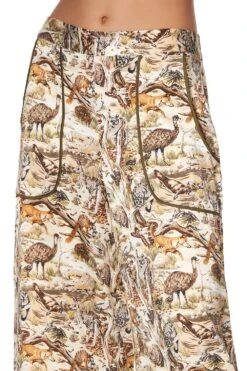 LOUNGE TROUSER WITH CUFFS BUSH DOOF -Vivid Couture camilla lounge trouser with cuffs bush doof 4