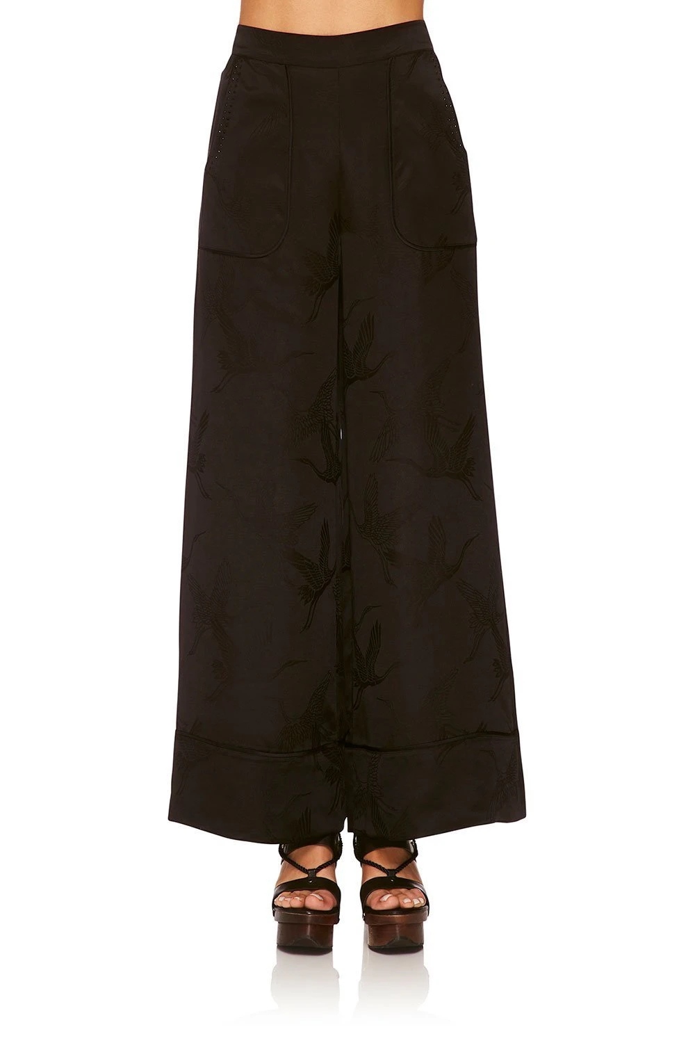 LOUNGE TROUSER WITH CUFFS SOLID BLACK 12 LOUNGE TROUSER WITH CUFFS SOLID BLACK - Image 10