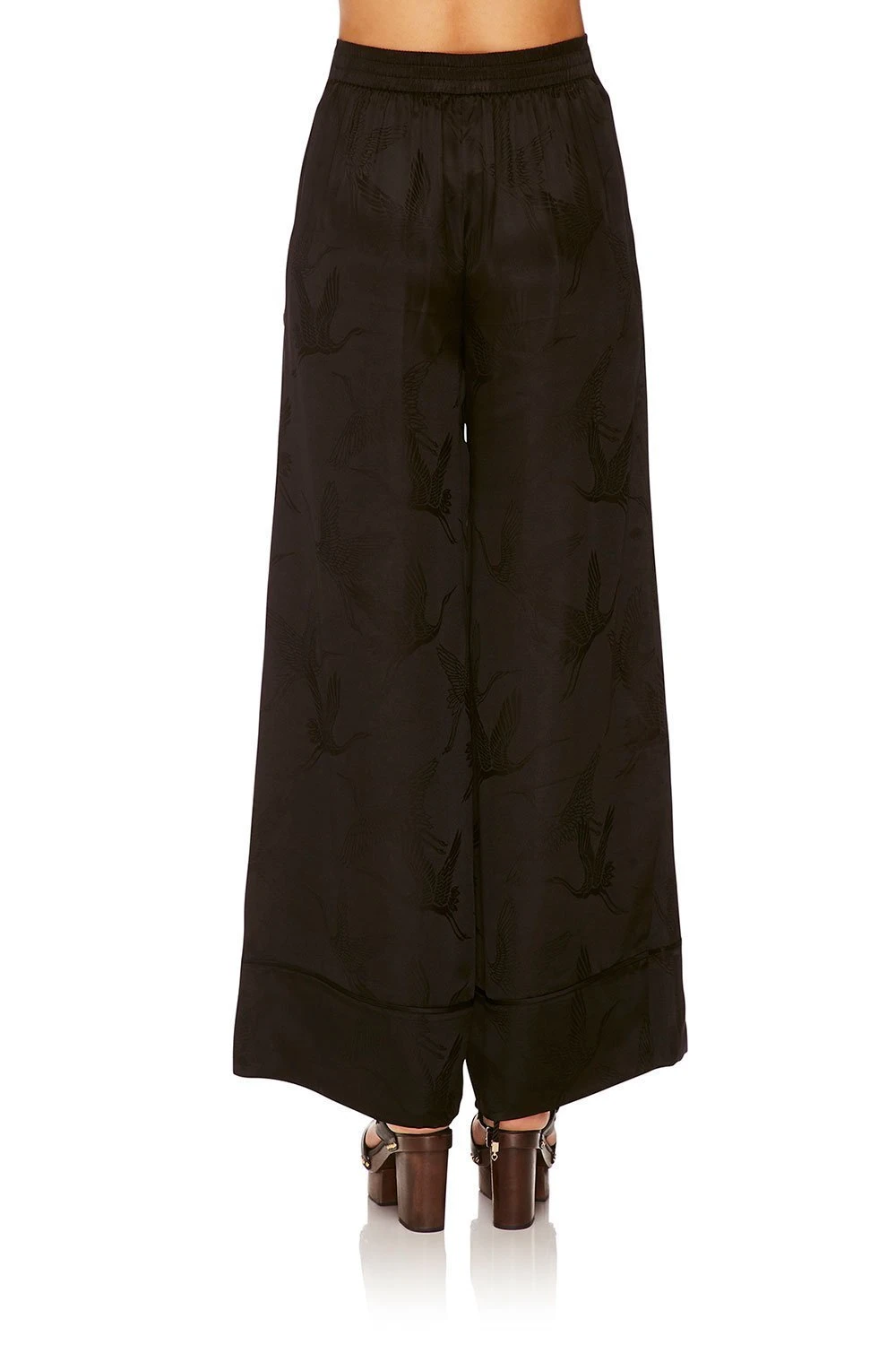 LOUNGE TROUSER WITH CUFFS SOLID BLACK 14 LOUNGE TROUSER WITH CUFFS SOLID BLACK - Image 12