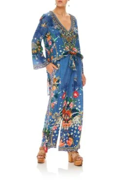 LOUNGE TROUSER WITH TIE WAIST FARAWAY FLORALS