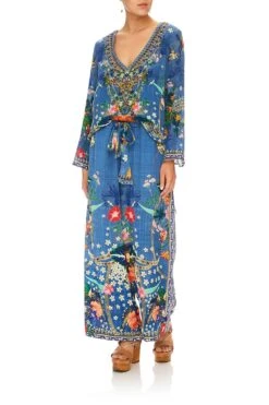 LOUNGE TROUSER WITH TIE WAIST FARAWAY FLORALS -Vivid Couture camilla lounge trouser with tie waist faraway florals 2
