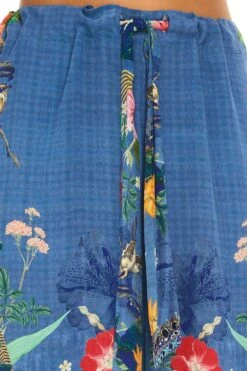 LOUNGE TROUSER WITH TIE WAIST FARAWAY FLORALS -Vivid Couture camilla lounge trouser with tie waist faraway florals 7