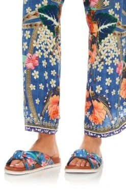 LOUNGE TROUSER WITH TIE WAIST FARAWAY FLORALS -Vivid Couture camilla lounge trouser with tie waist faraway florals 8