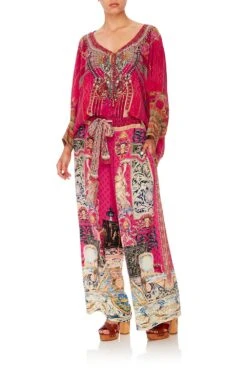 LOUNGE TROUSER WITH TIE WAIST LOUNGE HOUR