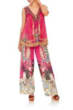 LOUNGE TROUSER WITH TIE WAIST LOUNGE HOUR -Vivid Couture camilla lounge trouser with tie waist lounge hour 4