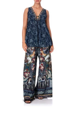 WIDE LEG TROUSER WITH FRONT POCKETS HOTEL BOHEME -Vivid Couture camilla more Extras 5