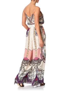 WIDE LEG PANT WITH GATHERED POCKETS VIOLET CITY -Vivid Couture camilla pants violet city 5