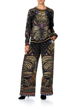 WIDE LEG PANTS WITH CUFFS THE NIGHT WE MET -Vivid Couture camilla pants with side split the night we met 9