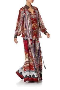 FLARES WITH LACE UP SIDE COSTUME PARTY -Vivid Couture camilla raglan button up shirt costume party 6 2b25d4e9 5bc2 4b9e 8ed7 d09c3f1d46ee