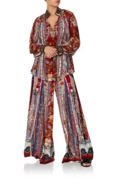 FLARES WITH LACE UP SIDE COSTUME PARTY -Vivid Couture camilla raglan button up shirt costume party 7 9518666d 3977 4dfa 8ad2 3739f5441b66