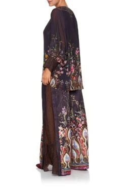 HIGH WAISTED TROUSER WITH GODET WILD FLOWER -Vivid Couture camilla raglan sleeve button up top wild flower 2 6e146118 63e0 4a5d 9f81 a7e7640ba713