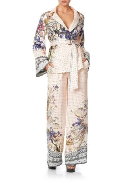 WIDE LEG PANT WITH SHAPED CUFF KINDRED SKIES -Vivid Couture camilla shaped yoke pajama jacket kindred skies 2 58a71d83 b7b4 4024 96d4 16d22c9ac8bb