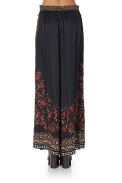 SIDE BUTTON UP PANT PAVED IN PAISLEY -Vivid Couture camilla shoot 149