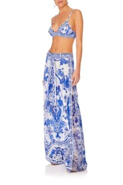 HIGH WAISTED TROUSER WITH GODET THE FAN SEA -Vivid Couture camilla soft bra w back clip the fan sea 5 1 04737526 797e 408c a922 7e185fc305ed