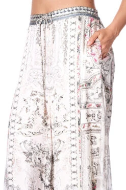 SOFT PANT WITH GODETS CRYSTAL CASTLE -Vivid Couture camilla soft pant with godets crystal castle 8