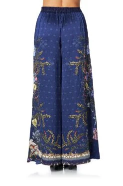 SOFT PANT WITH GODETS SOUTHERN TWILIGHT -Vivid Couture camilla soft pant with godets southern twilight 3