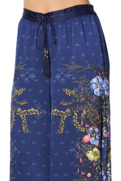 SOFT PANT WITH GODETS SOUTHERN TWILIGHT -Vivid Couture camilla soft pant with godets southern twilight 4