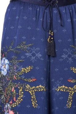 SOFT PANT WITH GODETS SOUTHERN TWILIGHT -Vivid Couture camilla soft pant with godets southern twilight 5