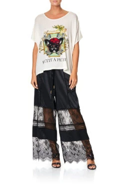 SPLICED WIDE LEG PANT NOIR BOUDOIR -Vivid Couture camilla spliced wide leg pant noir boudoir 4 e5aaedd5 09b8 4f0b 9418 816af1b143d8