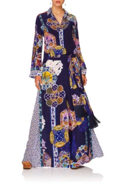 HIGH WAISTED TROUSER W/GODET STAR GAZER 18 HIGH WAISTED TROUSER W/GODET STAR GAZER -Vivid Couture camilla star gazer button down shirt w contrast 9 e510f6e3 04b1 4bc1 b4c9 0dffdec4330d