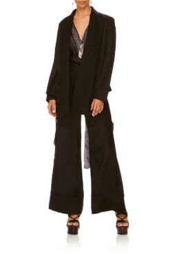 LOUNGE TROUSER WITH CUFFS SOLID BLACK 19 LOUNGE TROUSER WITH CUFFS SOLID BLACK -Vivid Couture camilla tailored kimono jacket wild moonchild 8 1 77b646b1 51d4 4cd9 a843 49a9e0a9c5c1