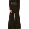 LOUNGE TROUSER WITH CUFFS SOLID BLACK
