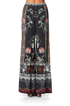 WIDE LEG DRAWSTRING WAIST PANT HAUTE PROVINCIAL -Vivid Couture camilla wide leg drawstring waist pant haute provincial 6