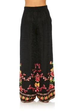 WIDE LEG PANT WITH CUFFS PAINTED LAND -Vivid Couture camilla wide leg pant with cuffs painted land 9