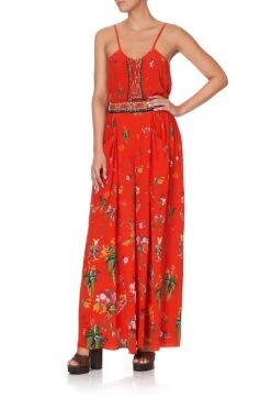 WIDE LEG PANT WITH GATHERED POCKETS CINEMA PARADISO -Vivid Couture camilla wide leg pant with gathered pockets cinema paradiso 2