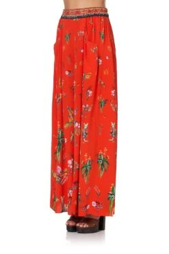 WIDE LEG PANT WITH GATHERED POCKETS CINEMA PARADISO -Vivid Couture camilla wide leg pant with gathered pockets cinema paradiso 5