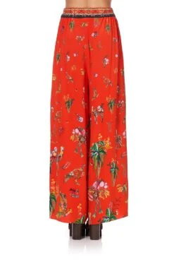 WIDE LEG PANT WITH GATHERED POCKETS CINEMA PARADISO -Vivid Couture camilla wide leg pant with gathered pockets cinema paradiso 6