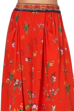 WIDE LEG PANT WITH GATHERED POCKETS CINEMA PARADISO -Vivid Couture camilla wide leg pant with gathered pockets cinema paradiso 7