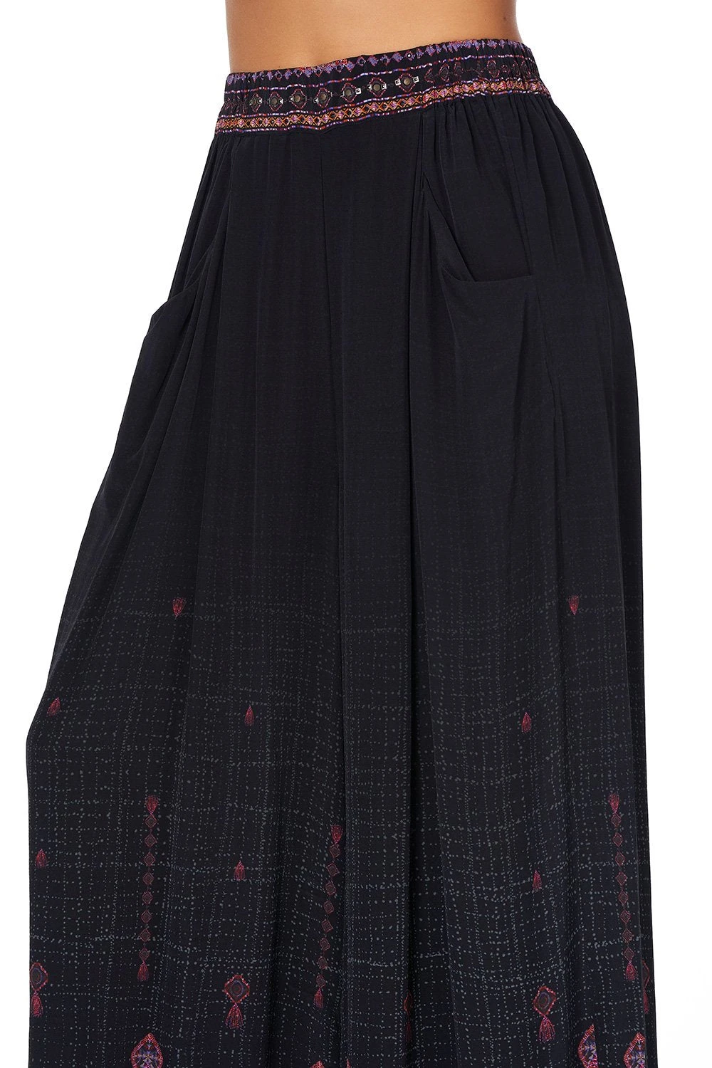 WIDE LEG PANT WITH GATHERED POCKETS MINA MINA - Image 4