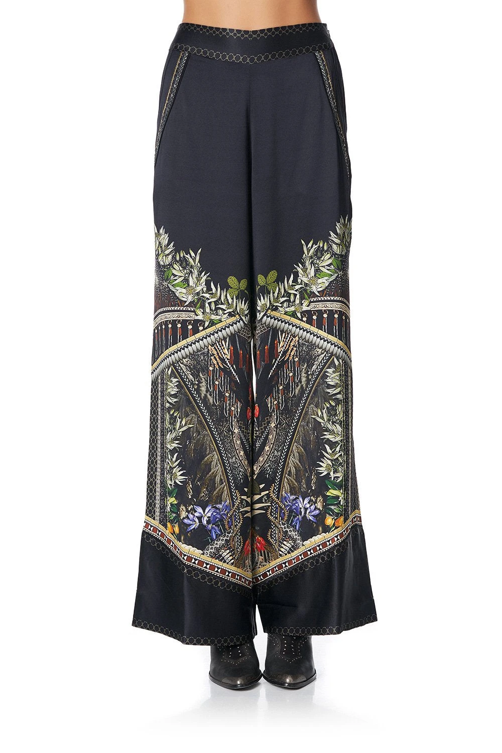 WIDE LEG PANT WITH SHAPED CUFF BOTANICAL CHRONICLES - Image 7
