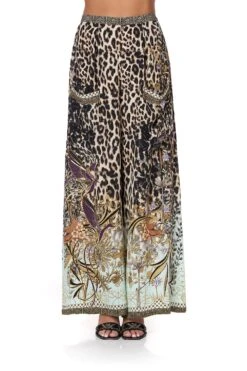 WIDE LEG TROUSER WITH FRONT POCKETS NOMADIC NYMPH -Vivid Couture camilla wide leg trouser w front pockets nomadic nymph 4